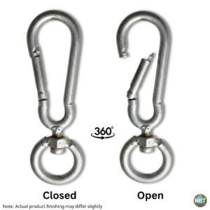 Heavy Duty Snap Hook with Swivel Connector | Ultimate Multi-Purpose Connector for Gym, Trekking, and Cattle Tethering