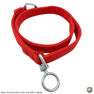 Cow Belt (Red Colour) Neck Collar with Adjustable Buckle and Swivel Ring | Bail Patta with Bhavarkadi (Bhorkadi) | Useful for Cow and Buffalo