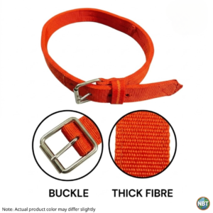Cow Belt (Red Colour) Neck Collar with Adjustable Buckle | Bail Patta | Useful for Cow and Buffalo