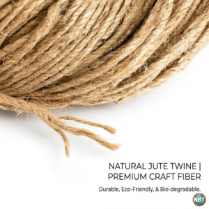 3 Ply Sutali (Jute Rope) | Pure Natural Fiber for Plant Support, Other Agriculture Uses , Grain Bag Stitching & Decor