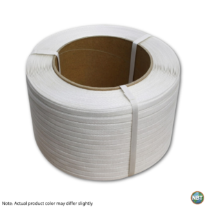 Heavy Duty White Polypropylene Box Strapping Roll | Plastic Packaging Strap for Industrial & Commercial Shipping (2kg, 3kg)