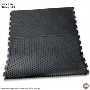Anti-Skid, Durable, Heavy-Duty Interlocking Rubber Cow Mat / Floor Mat for Cattle, Buffalo, and Stables - 4ft x 6.5ft