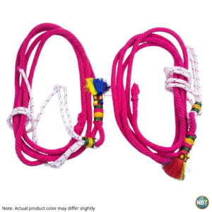 Heavy-Duty Braided Silk Cattle Tying Rope (Resham Tayar Kasra) for Cows and Buffaloes - 13ft Length, 12mm Diameter (1 Pair)